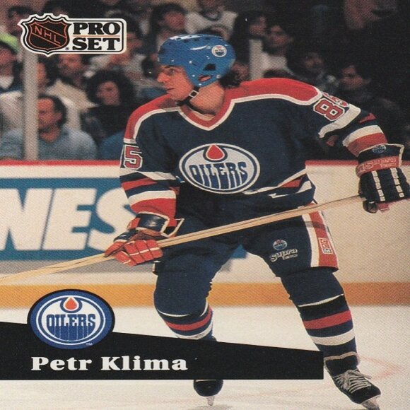 Petr Klima Edmonton Oilers NHL Hockey Card Collection - 6 Card Set - Picture 6 of 7